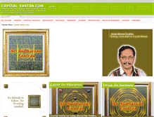 Tablet Screenshot of crystal-yantra.com